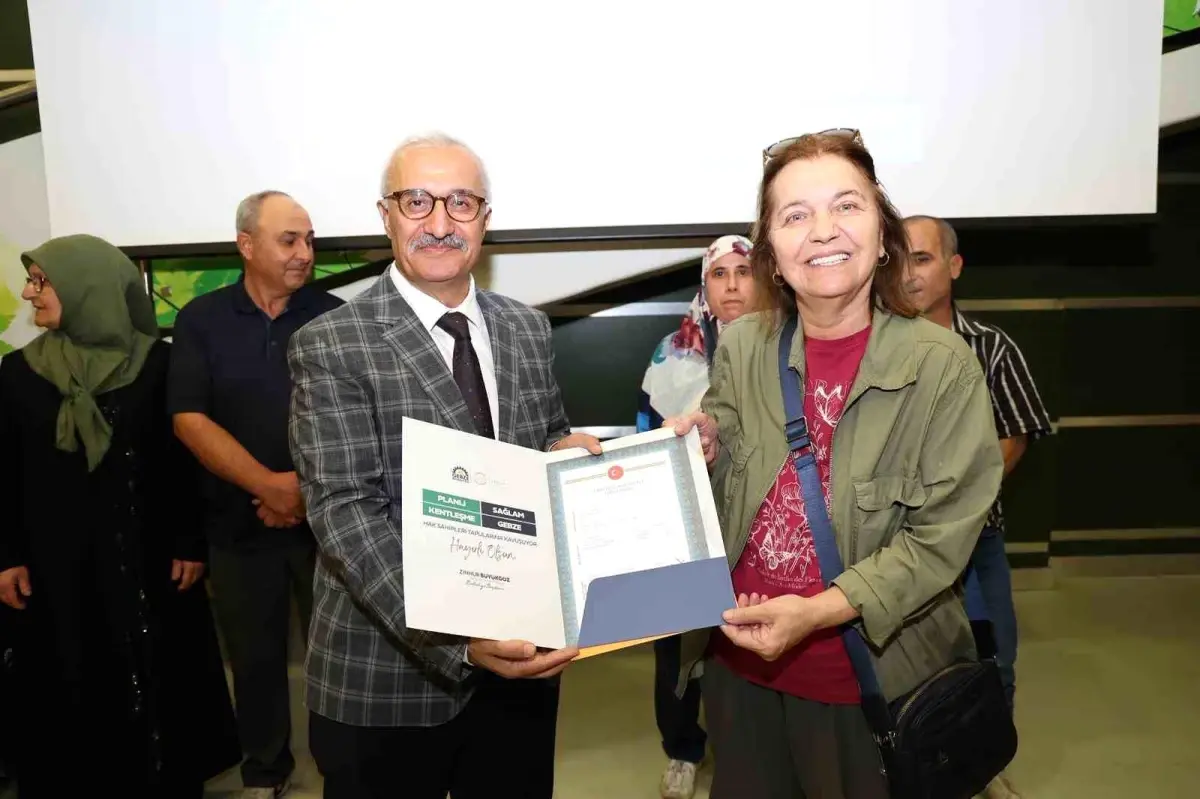 gebzede 843 hak sahibi tapularini aldi fhLmKHgC