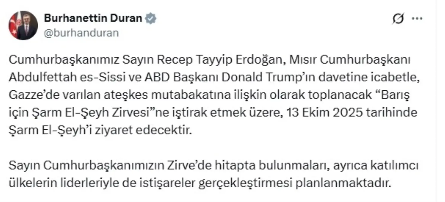 cumhurbaskani erdogan baris zirvesi icin misira gidiyor NnEemjP7.jpg