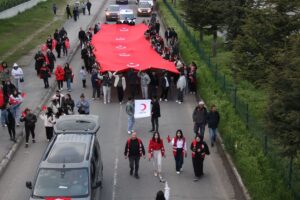 Zara’da Gençlik Haftası İçin Bayrak Yürüyüşü Düzenlendi
